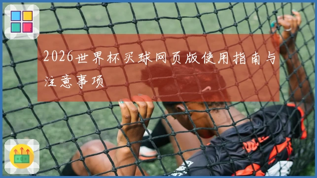2026世界杯买球网页版使用指南与注意事项